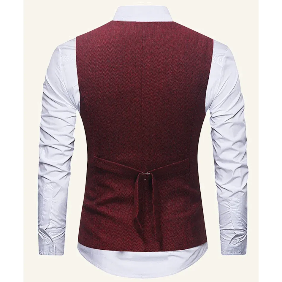 1920's Vest Set (Red) - Hire