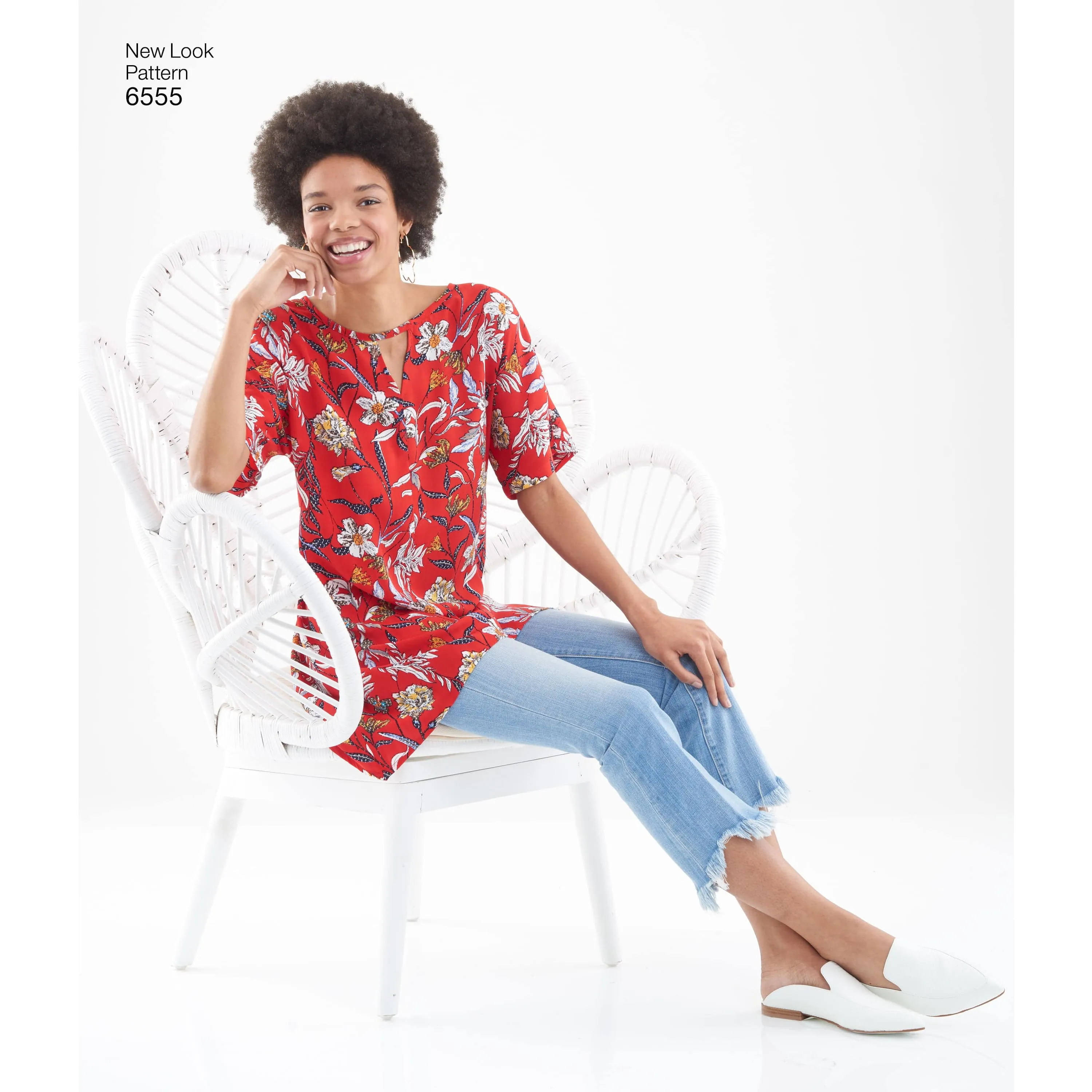 6555 New Look Pattern 6555 Women's Keyhole Shirt
