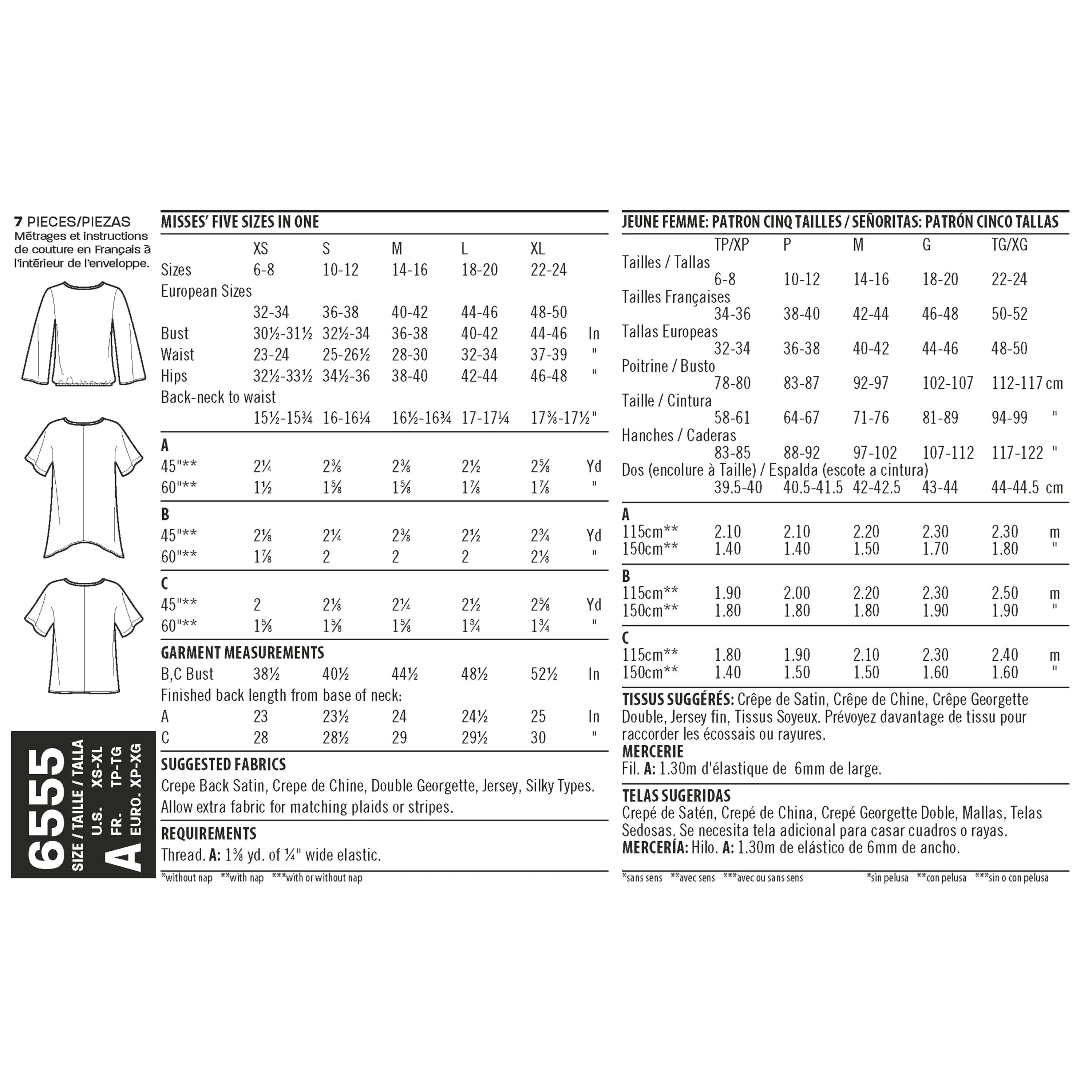 6555 New Look Pattern 6555 Women's Keyhole Shirt