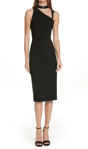 ALICE   OLIVIA - Jona Mock Nk Cutout Dress Black