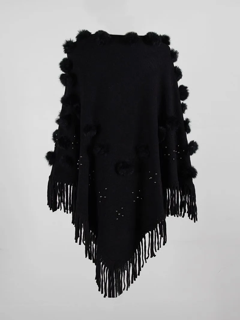 AUTUMN CREAM VANILLA PONCHO