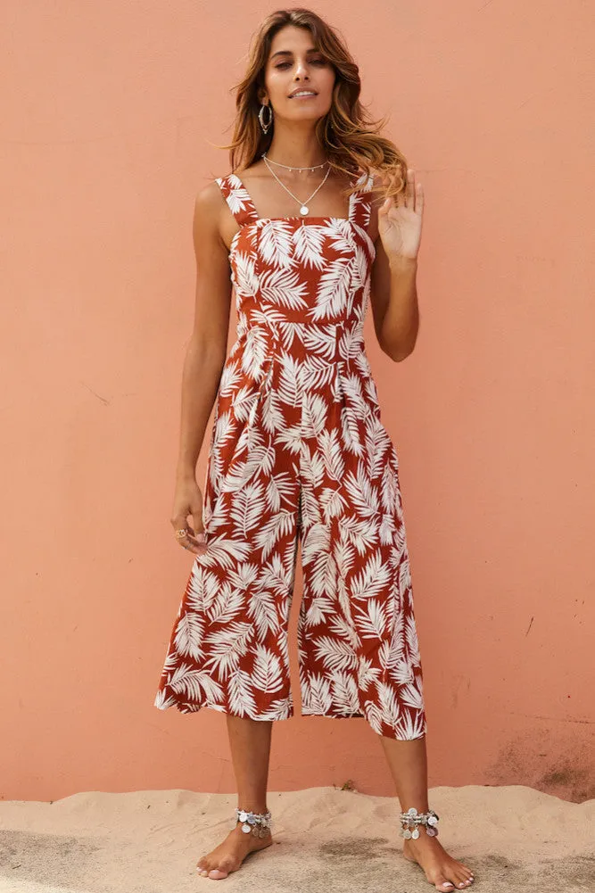 Bohemian Like You Jumpsuit Rust