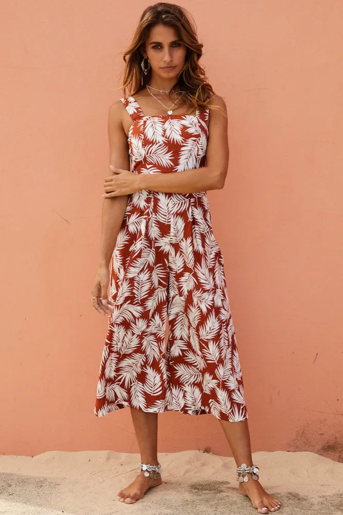 Bohemian Like You Jumpsuit Rust