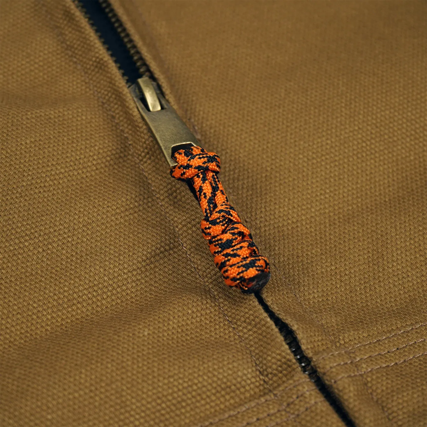 Bored of Southsea Docker Hooded Work Jacket - Brown Saddle