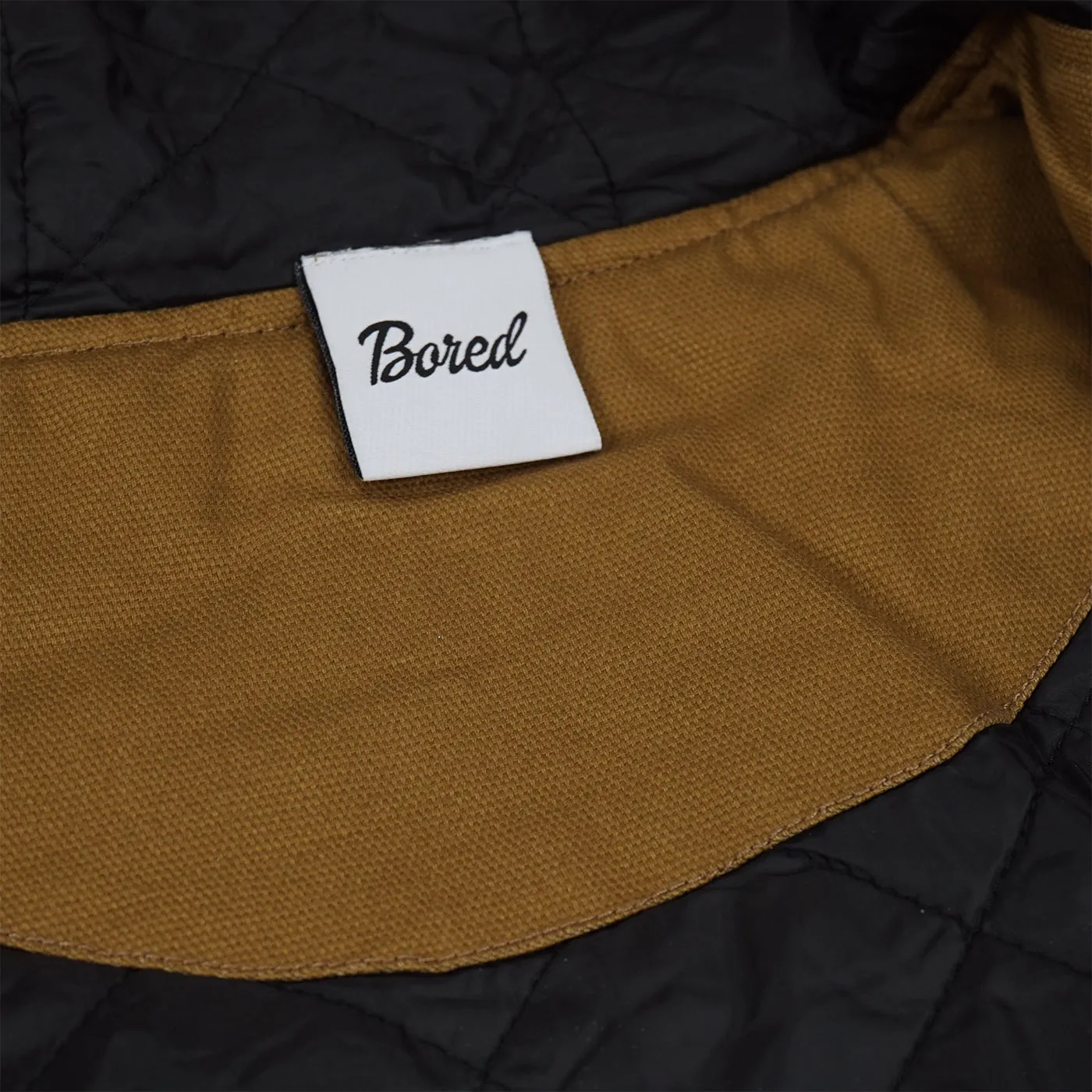 Bored of Southsea Docker Hooded Work Jacket - Brown Saddle