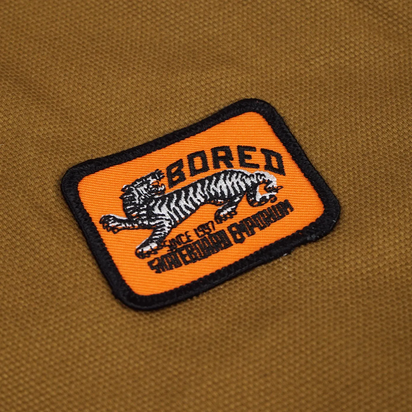 Bored of Southsea Docker Hooded Work Jacket - Brown Saddle