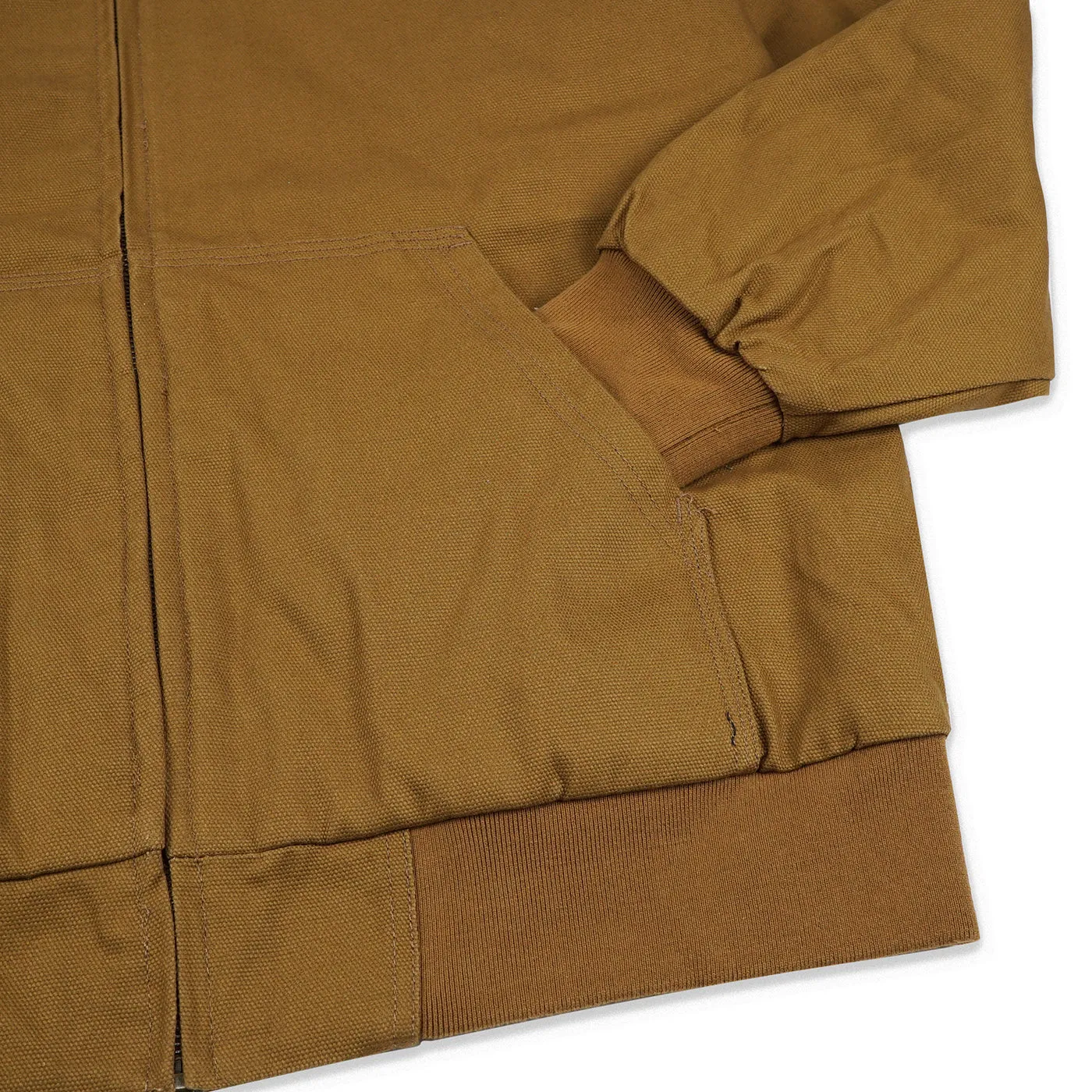 Bored of Southsea Docker Hooded Work Jacket - Brown Saddle