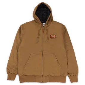 Bored of Southsea Docker Hooded Work Jacket - Brown Saddle