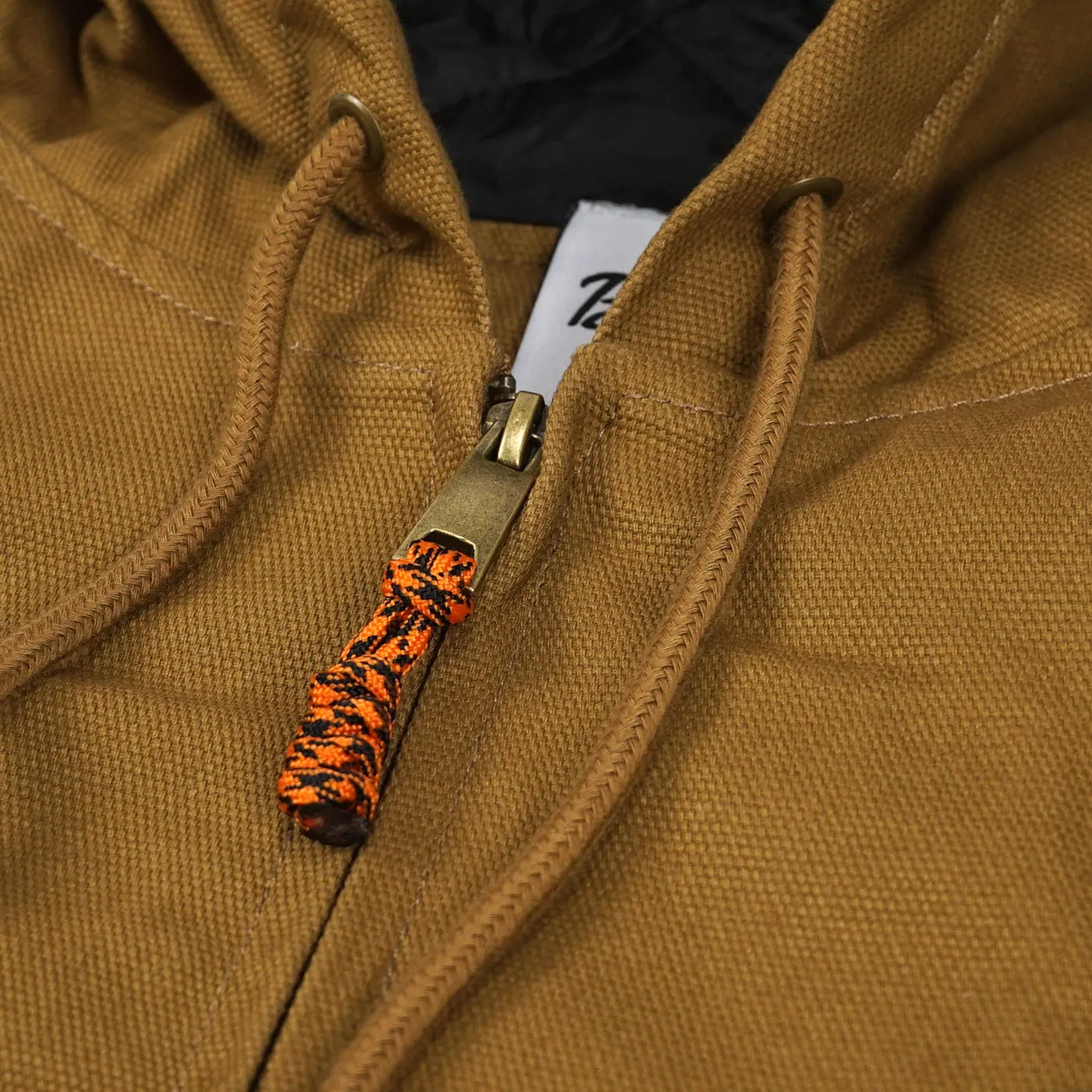 Bored of Southsea Docker Hooded Work Jacket - Brown Saddle