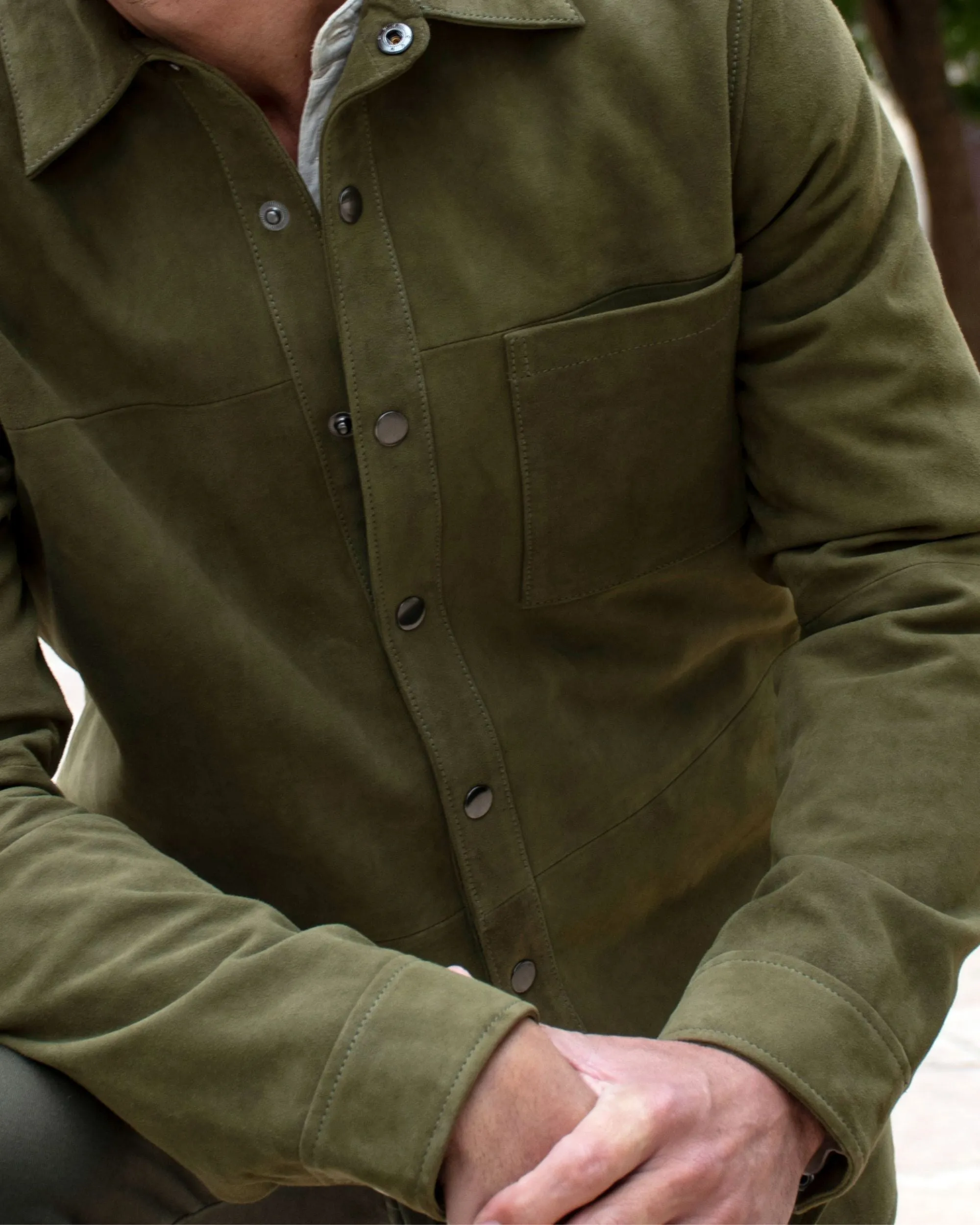 Charles | Classic Leather Shirt Jacket