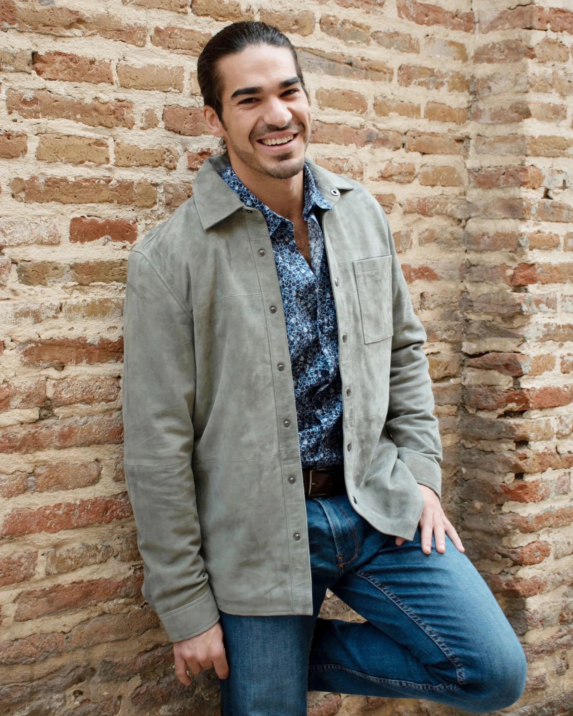 Charles | Classic Leather Shirt Jacket
