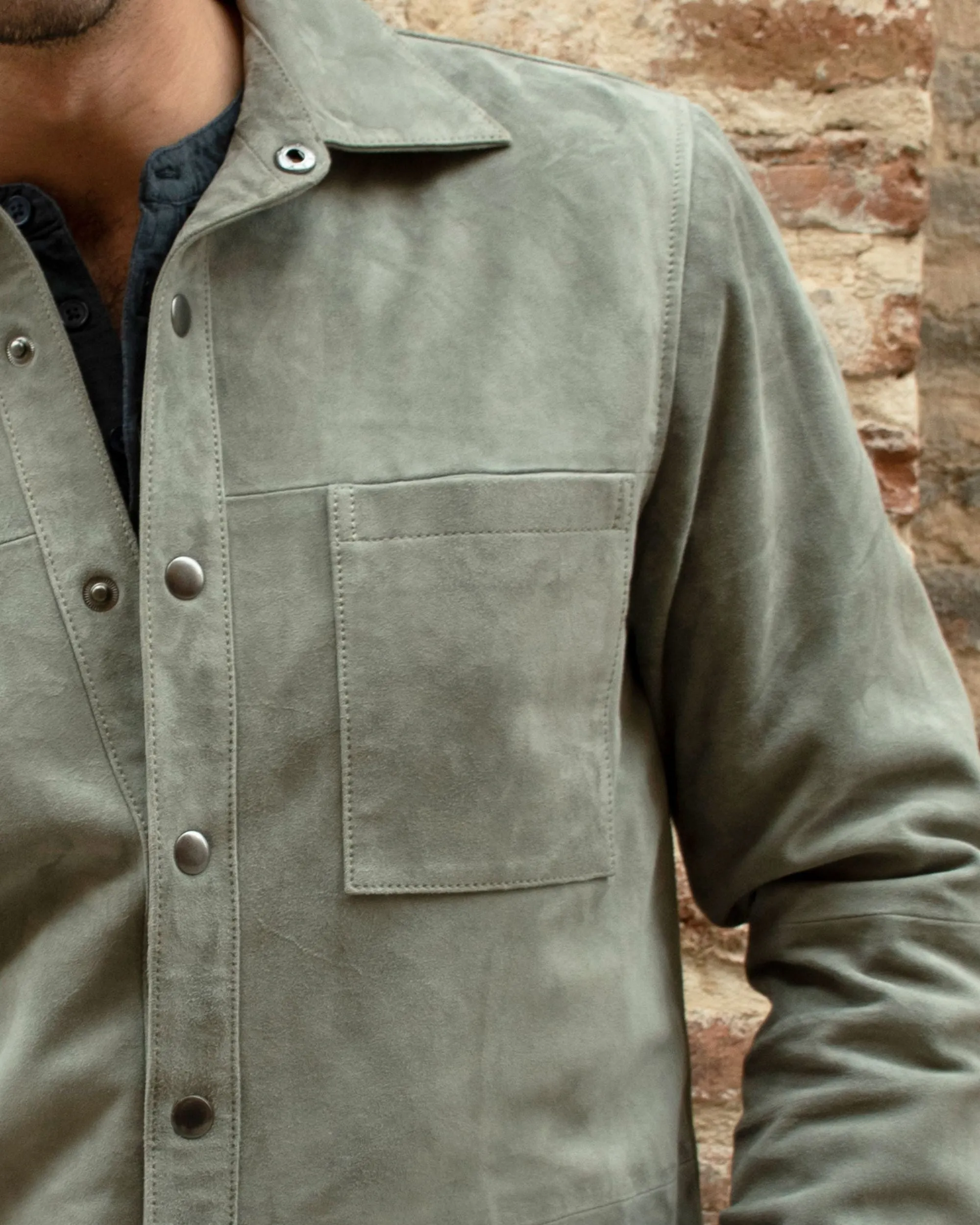 Charles | Classic Leather Shirt Jacket