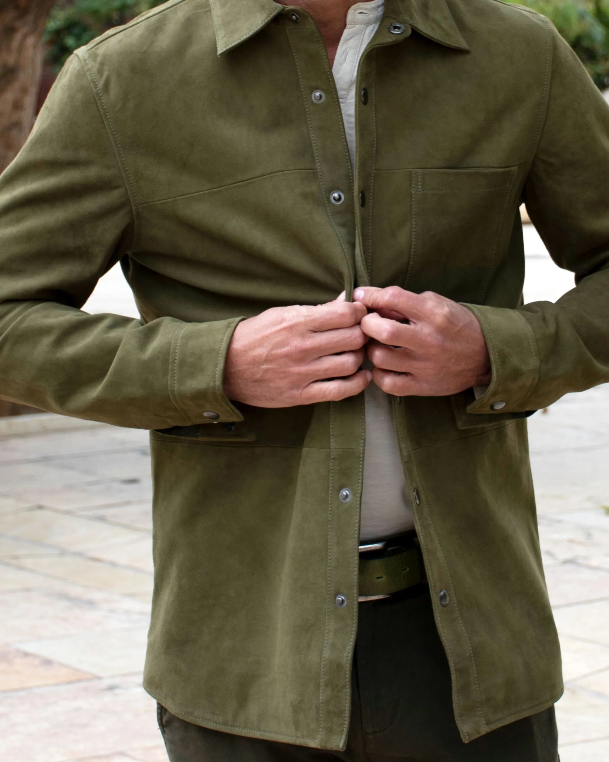 Charles | Classic Leather Shirt Jacket
