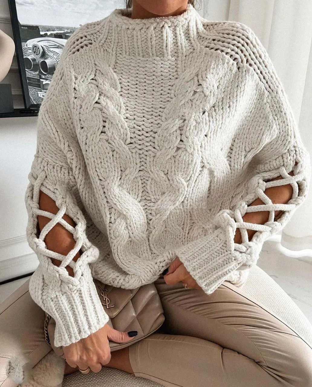 Chunky cable knit jumper 6 colours