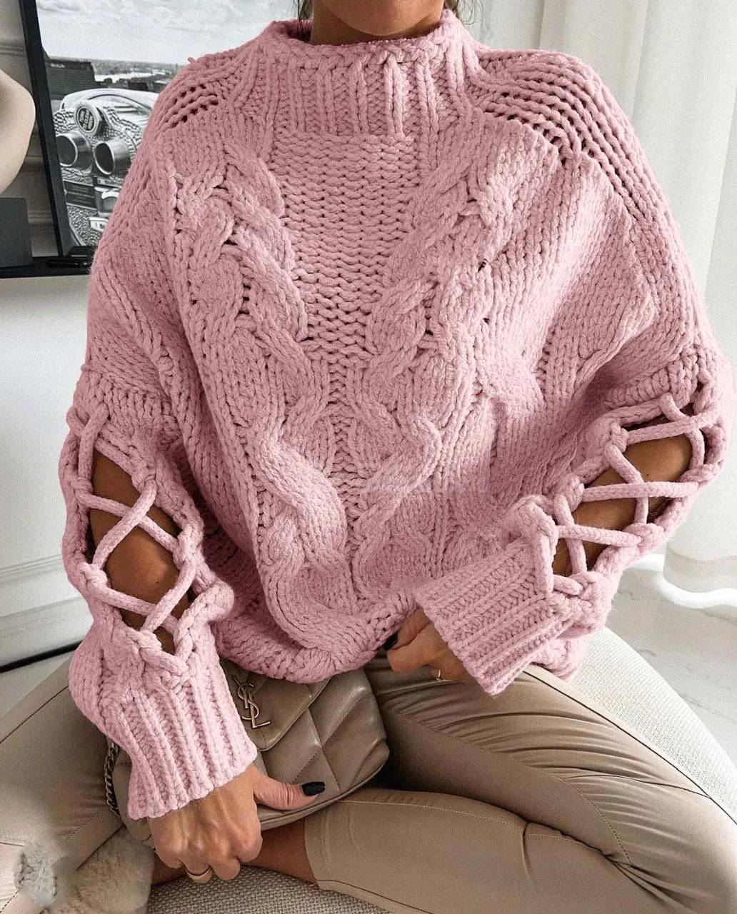 Chunky cable knit jumper 6 colours