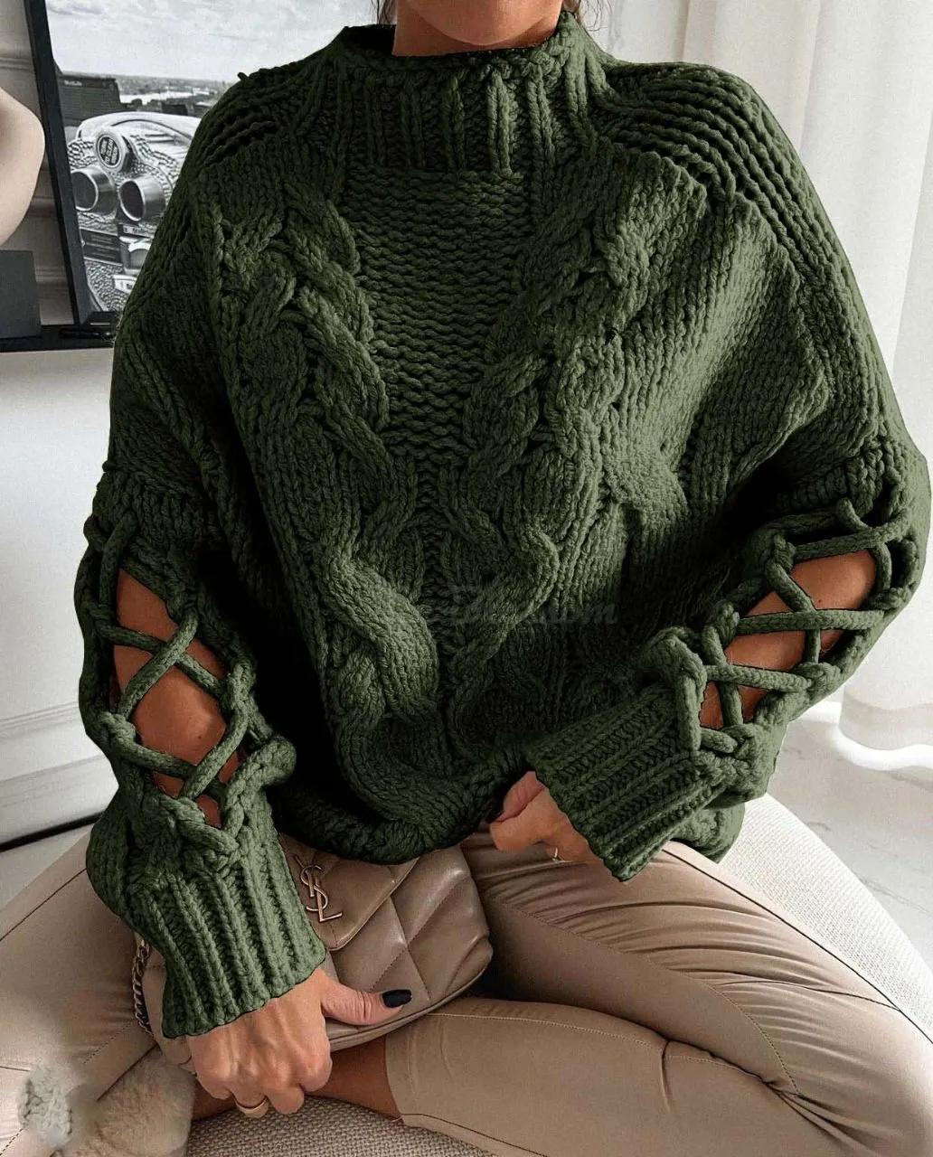 Chunky cable knit jumper 6 colours
