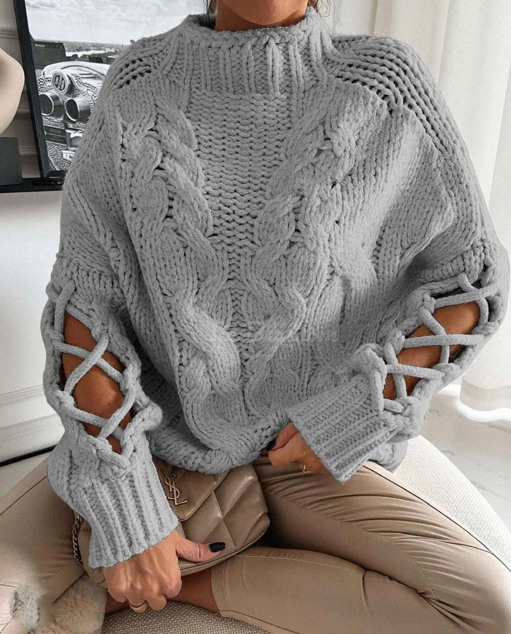 Chunky cable knit jumper 6 colours