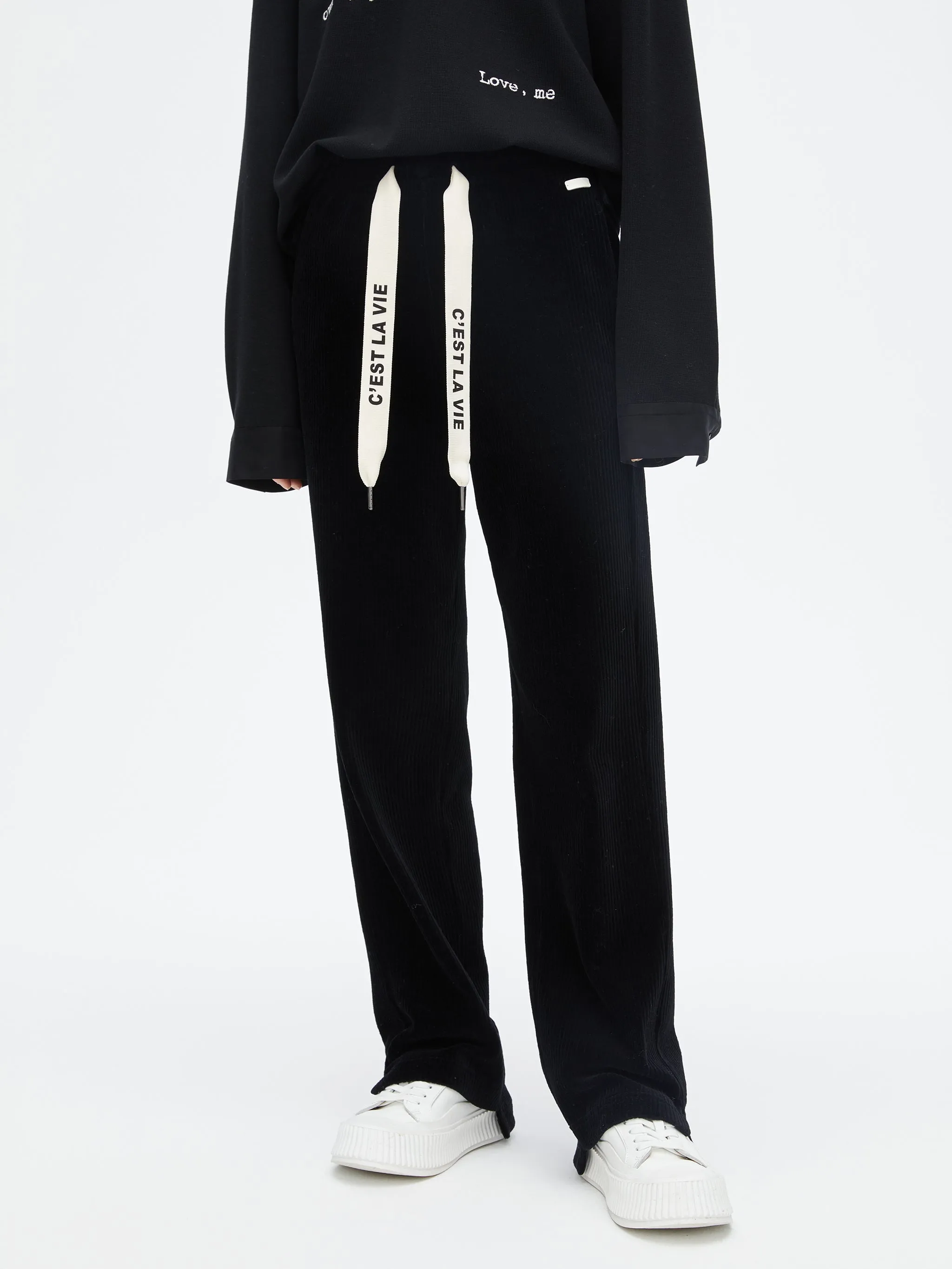 Corduroy Black Pants