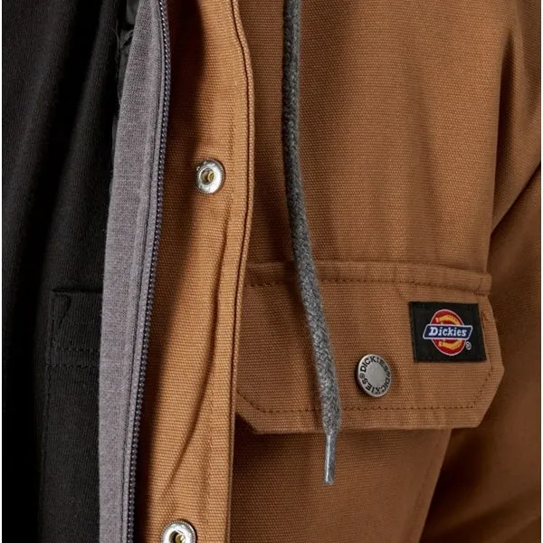 DUCK Mens Hooded Jacket Brown