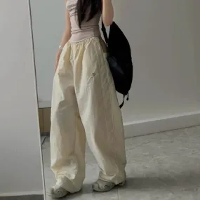 Girlary Y2k Vintage Women Cargo Pants Oversized Patchwork Korean Fashion Streetwear Harajuku Trousers Baggy Hip Hop Sweatpants