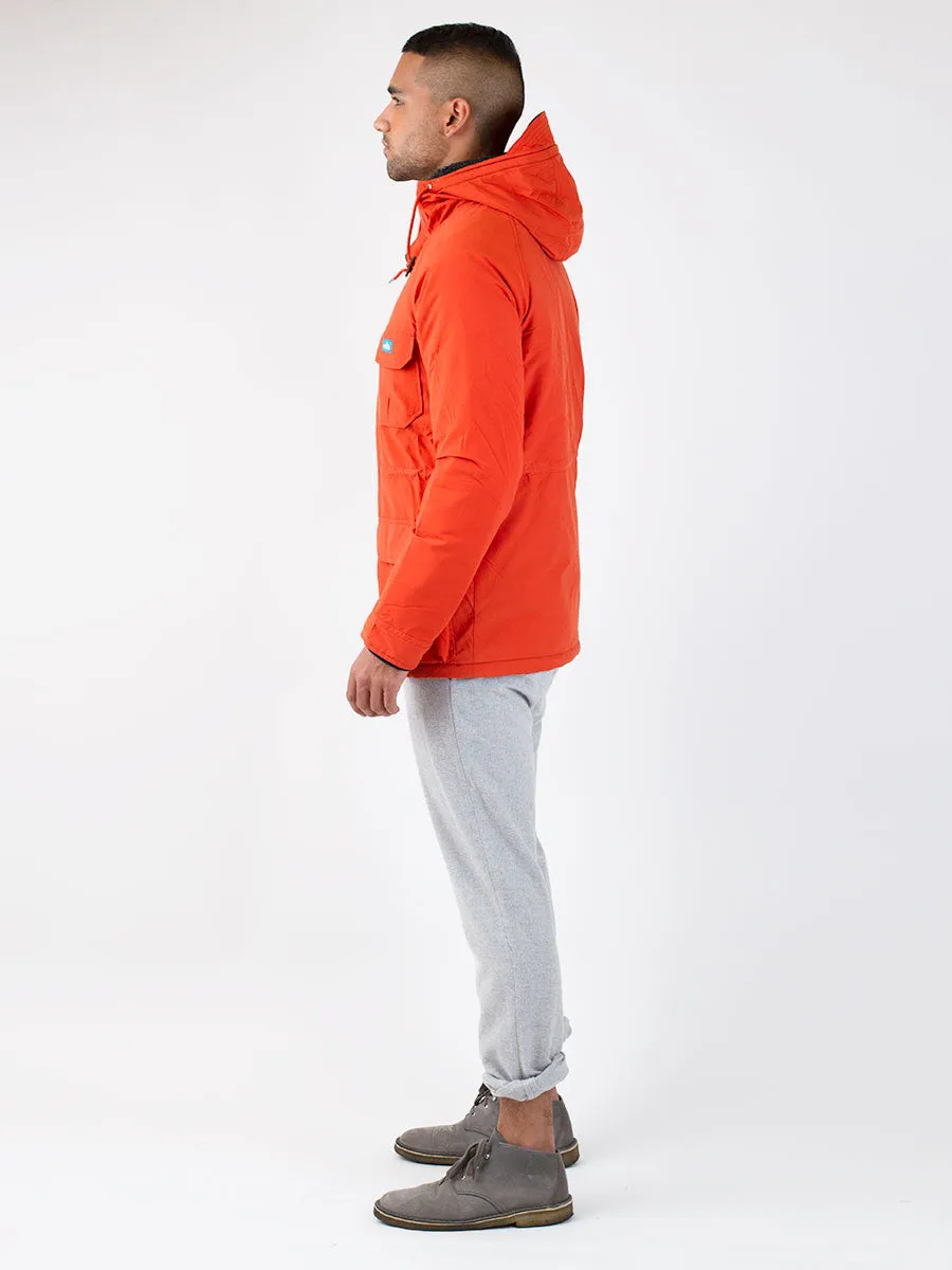 Kasson Fleece Lined Mountain Parka in Orange