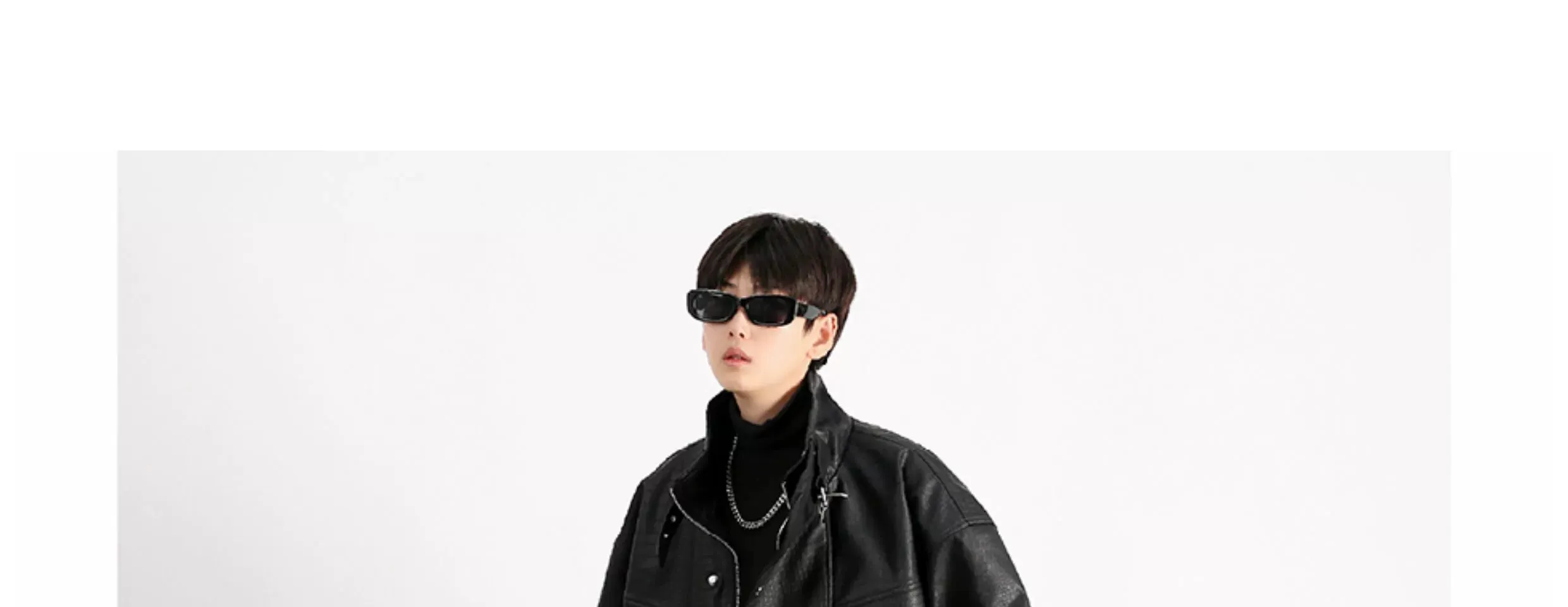Mechanical Style Handsome Fancy Retro Leather Jacket Parka
