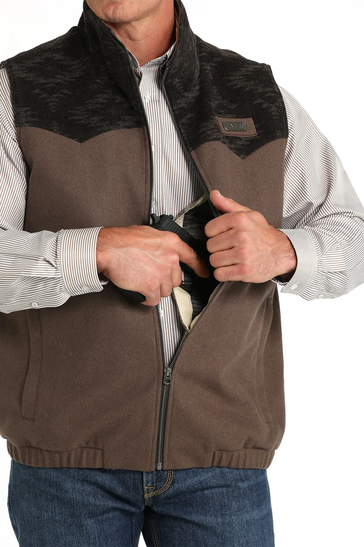 Men's Cinch Conceal Carry Wool Vest #MWV1543011