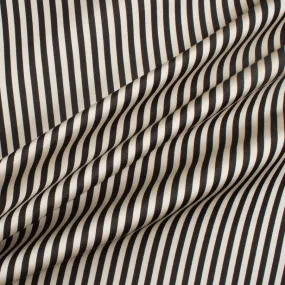 Monochrome Striped Duchess Satin