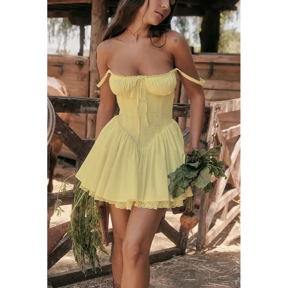 Party Sexy Print Club Crochet 2024 Women Summer Lace Floral Ruched Backless Pleated Mini Dress Dress