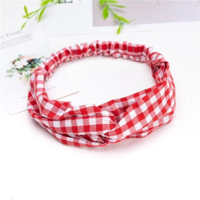 Pcs Boho Headbands for Women Wide Bohemian Knotted Yoga Headband Head Wrap Hair Band
