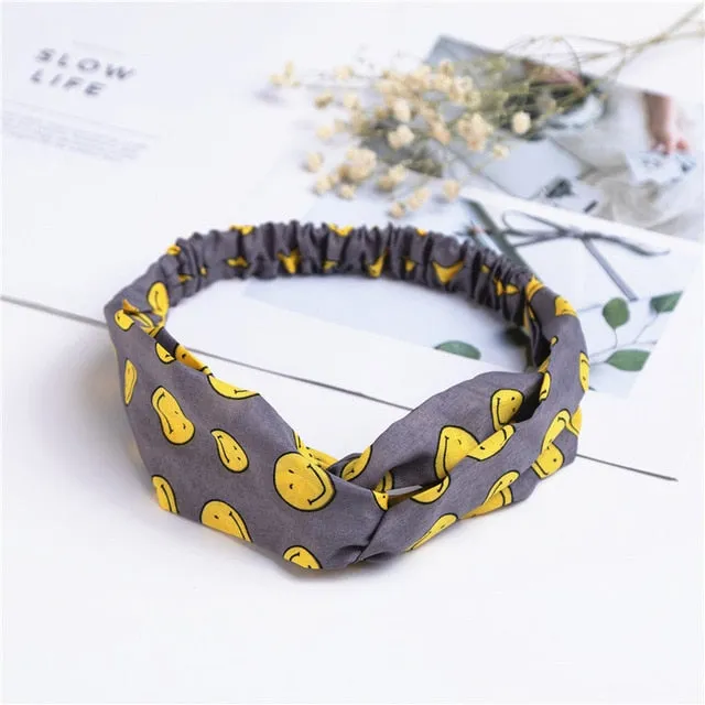 Pcs Boho Headbands for Women Wide Bohemian Knotted Yoga Headband Head Wrap Hair Band