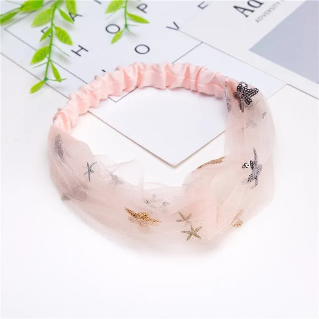 Pcs Boho Headbands for Women Wide Bohemian Knotted Yoga Headband Head Wrap Hair Band