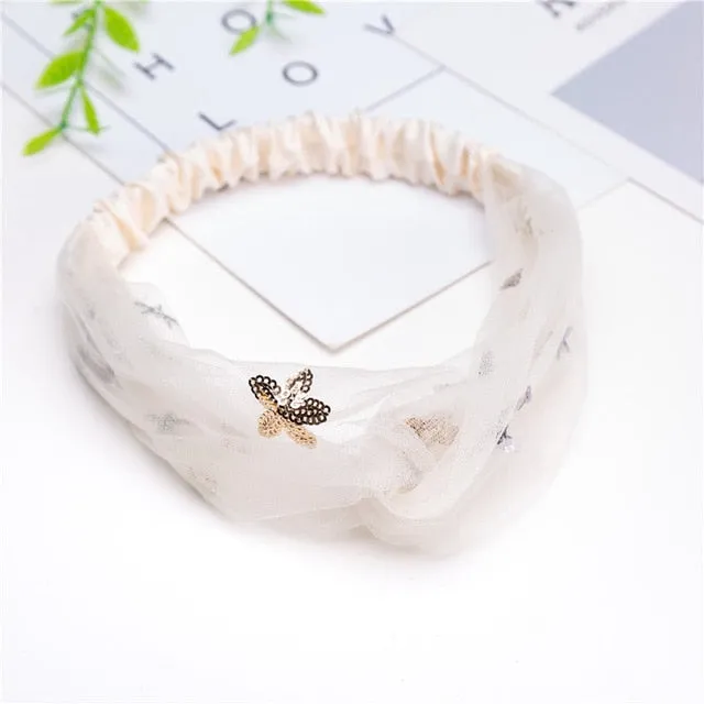 Pcs Boho Headbands for Women Wide Bohemian Knotted Yoga Headband Head Wrap Hair Band