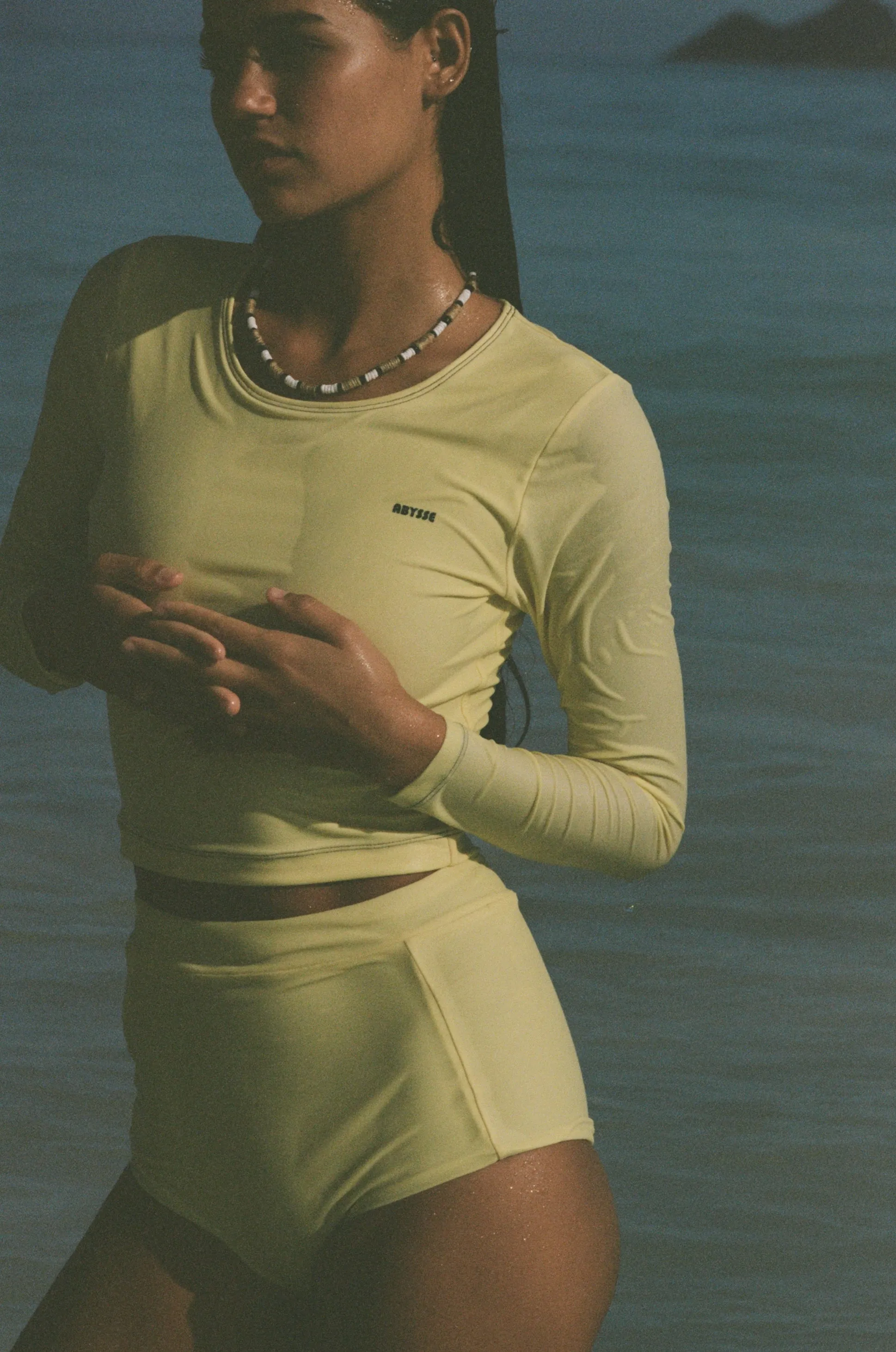 Poppler Rash Guard Top - Vanilla