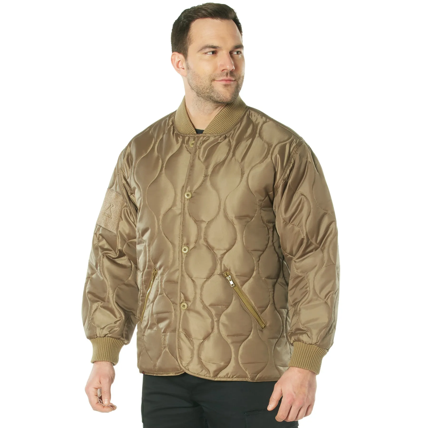 Rothco Quilted Woobie Jacket- COYOTE BROWN