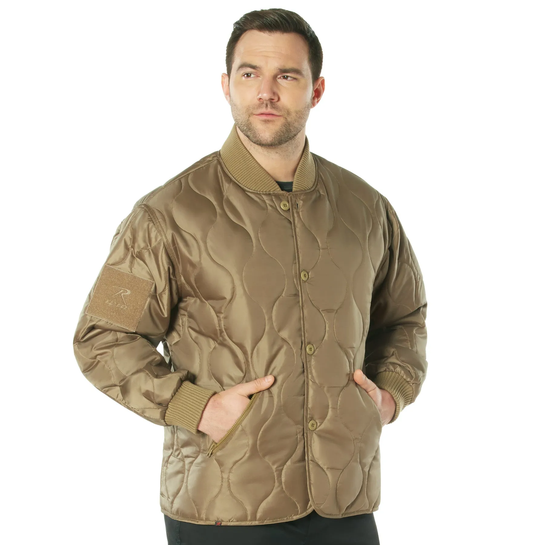 Rothco Quilted Woobie Jacket- COYOTE BROWN
