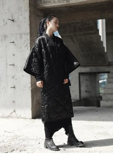 Satoko V-collar Quilted Coat
