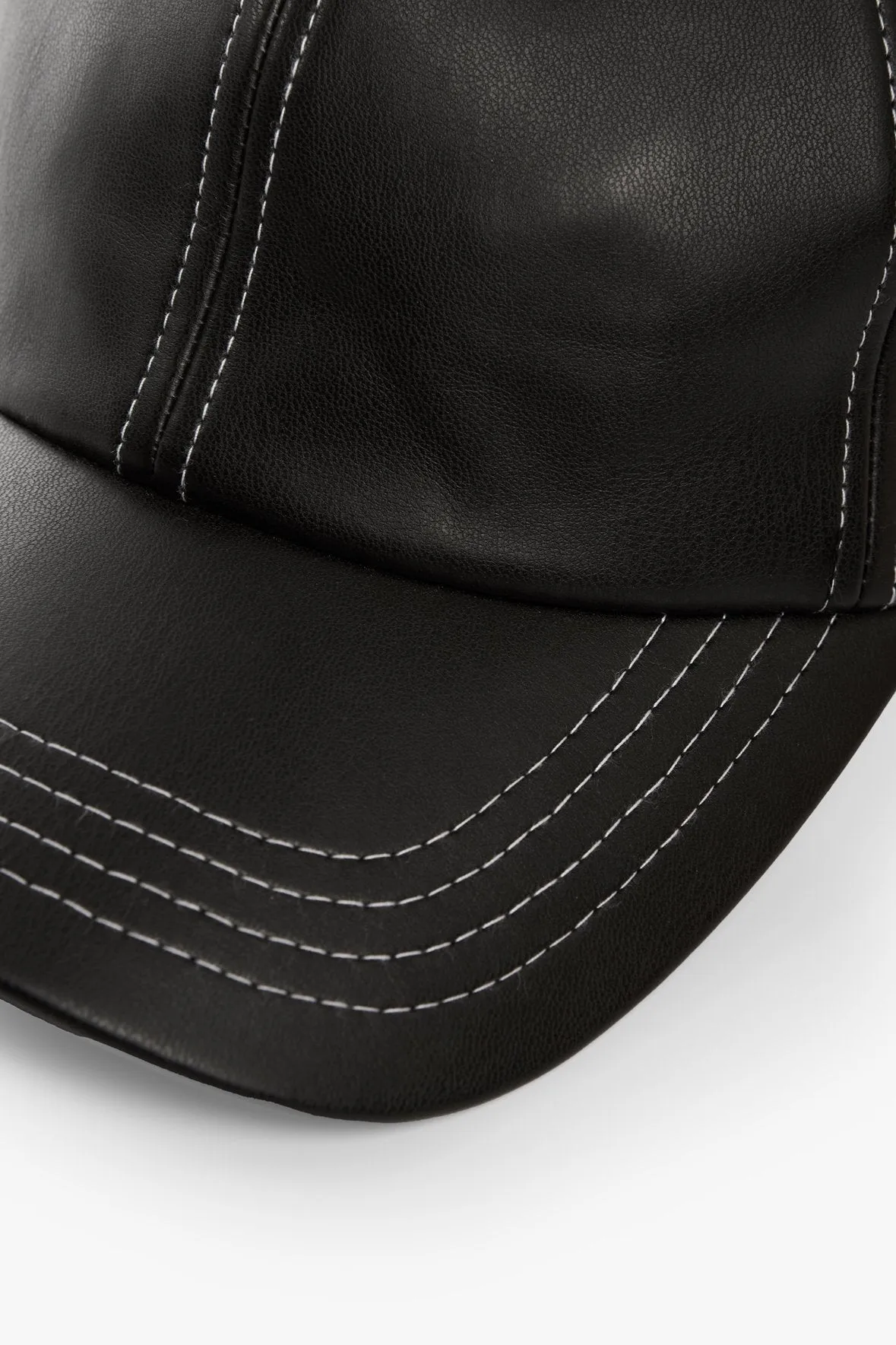 SEASIDE HAT | BLACK VEGAN LEATHER