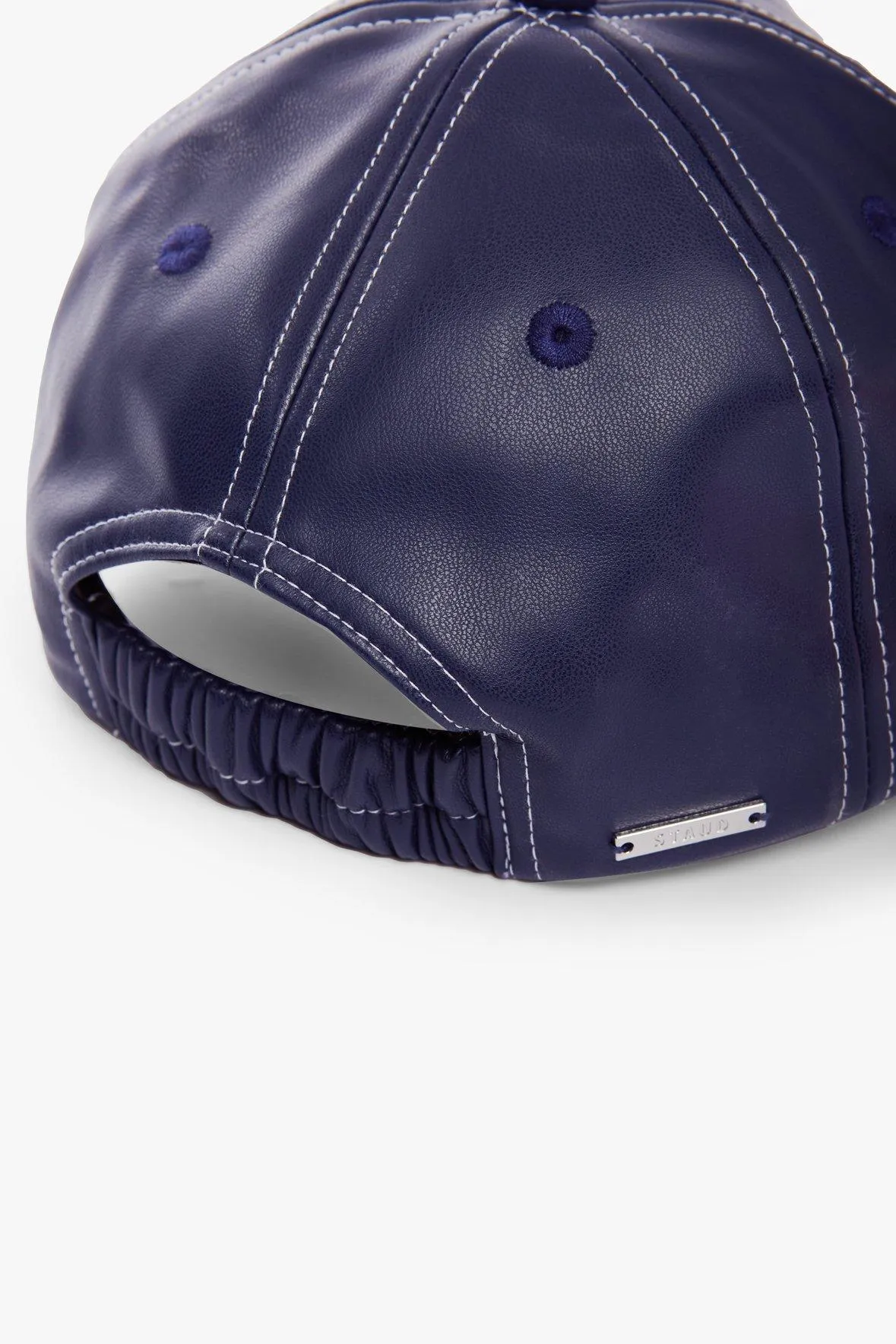 SEASIDE HAT | NAVY VEGAN LEATHER