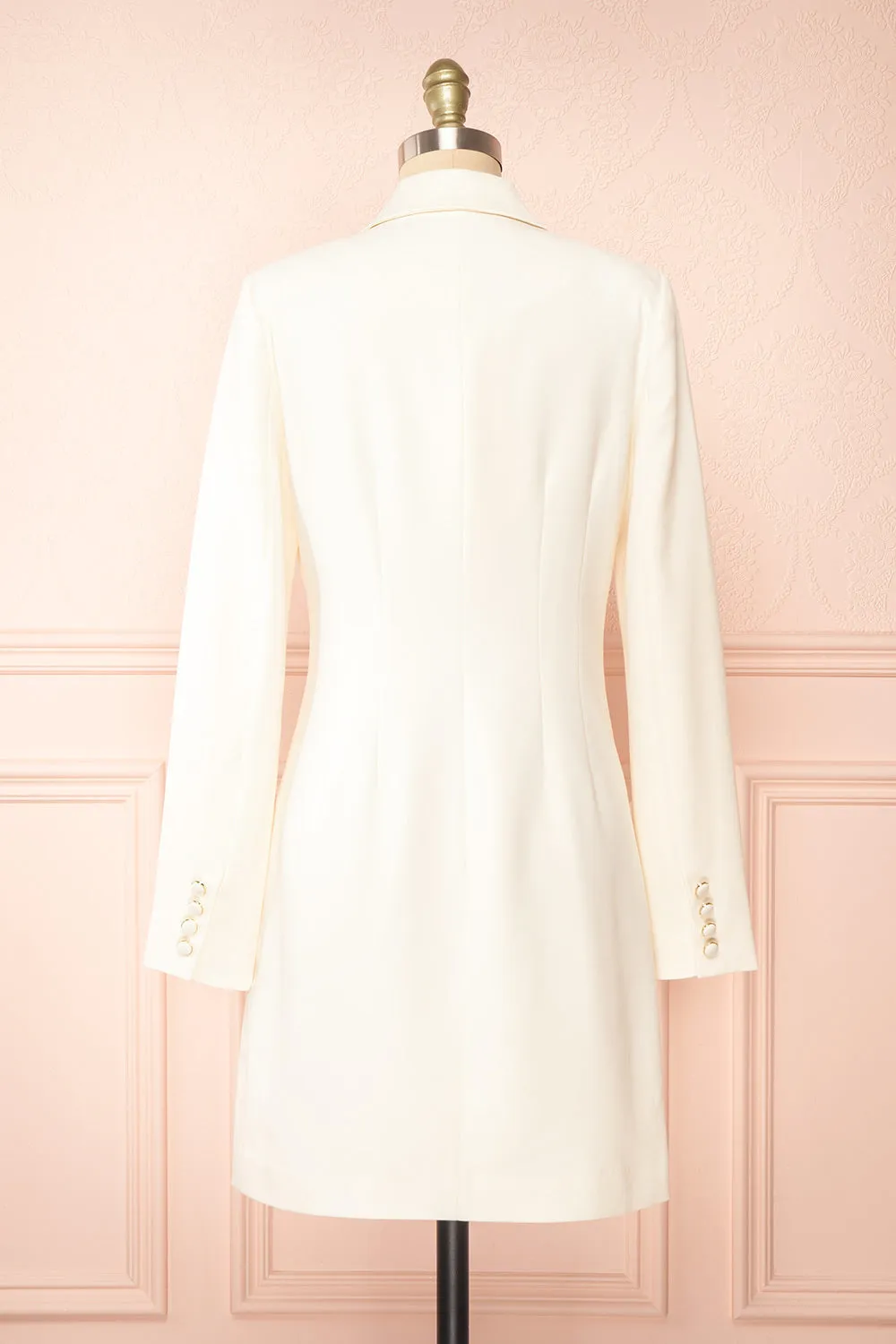 Shirley | Ivory Short Blazer Dress