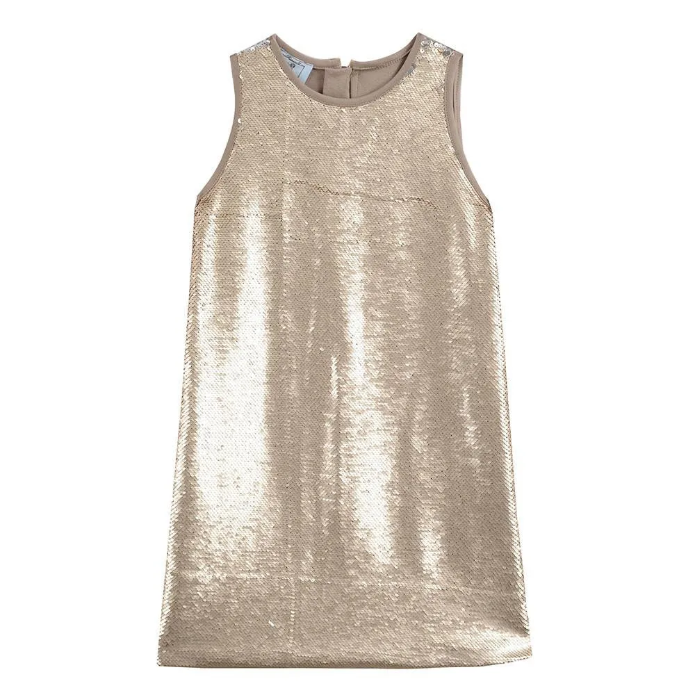 Talia Flip-Sequin Dress
