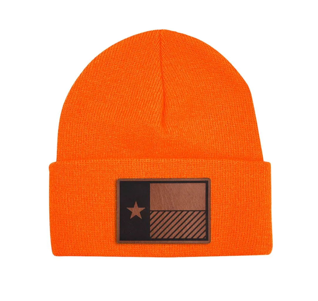 Texas Flag Diagonal Beanie w/ Cuff
