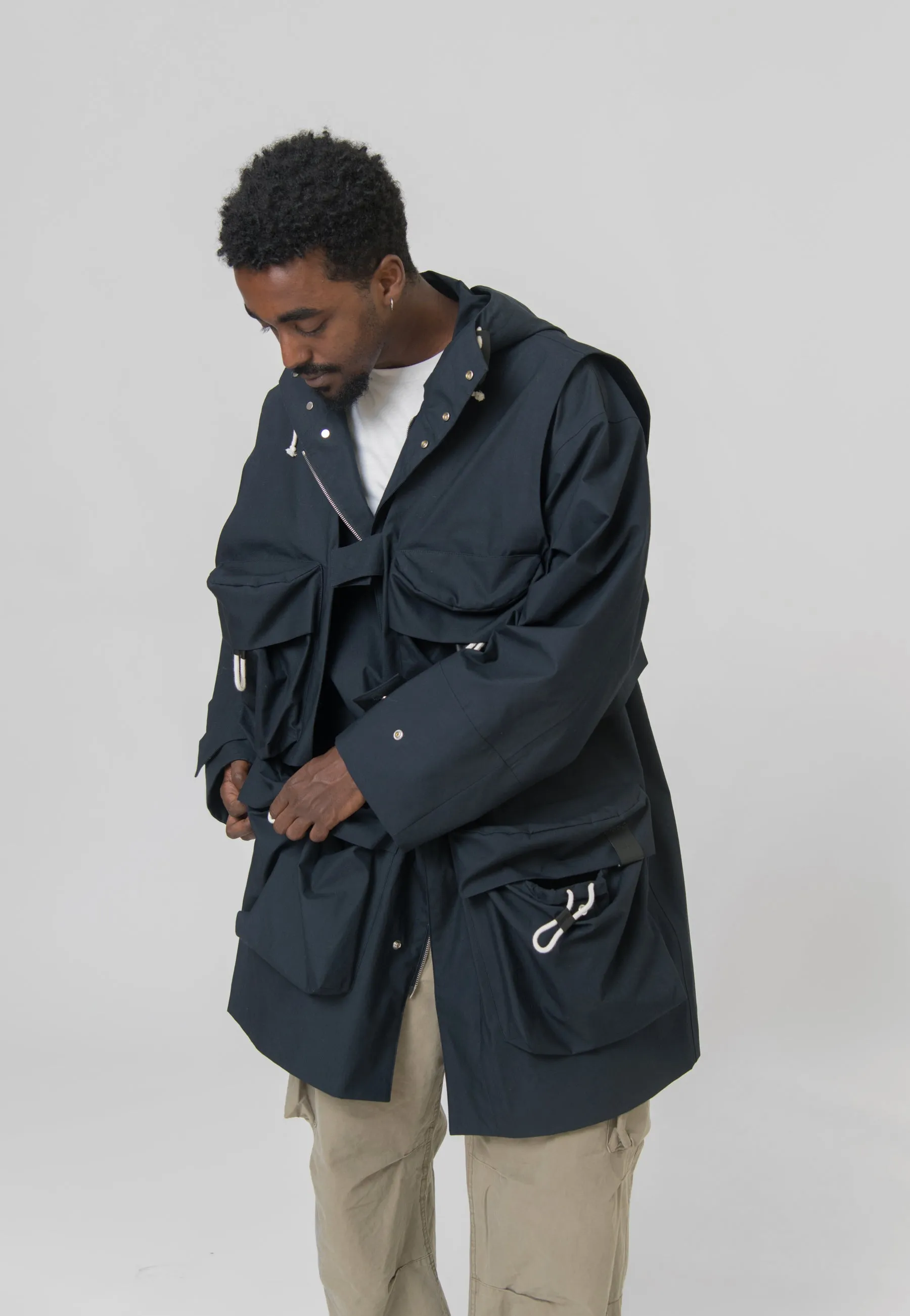 Water Repellent Cotton Parka Midnight J47AA0105