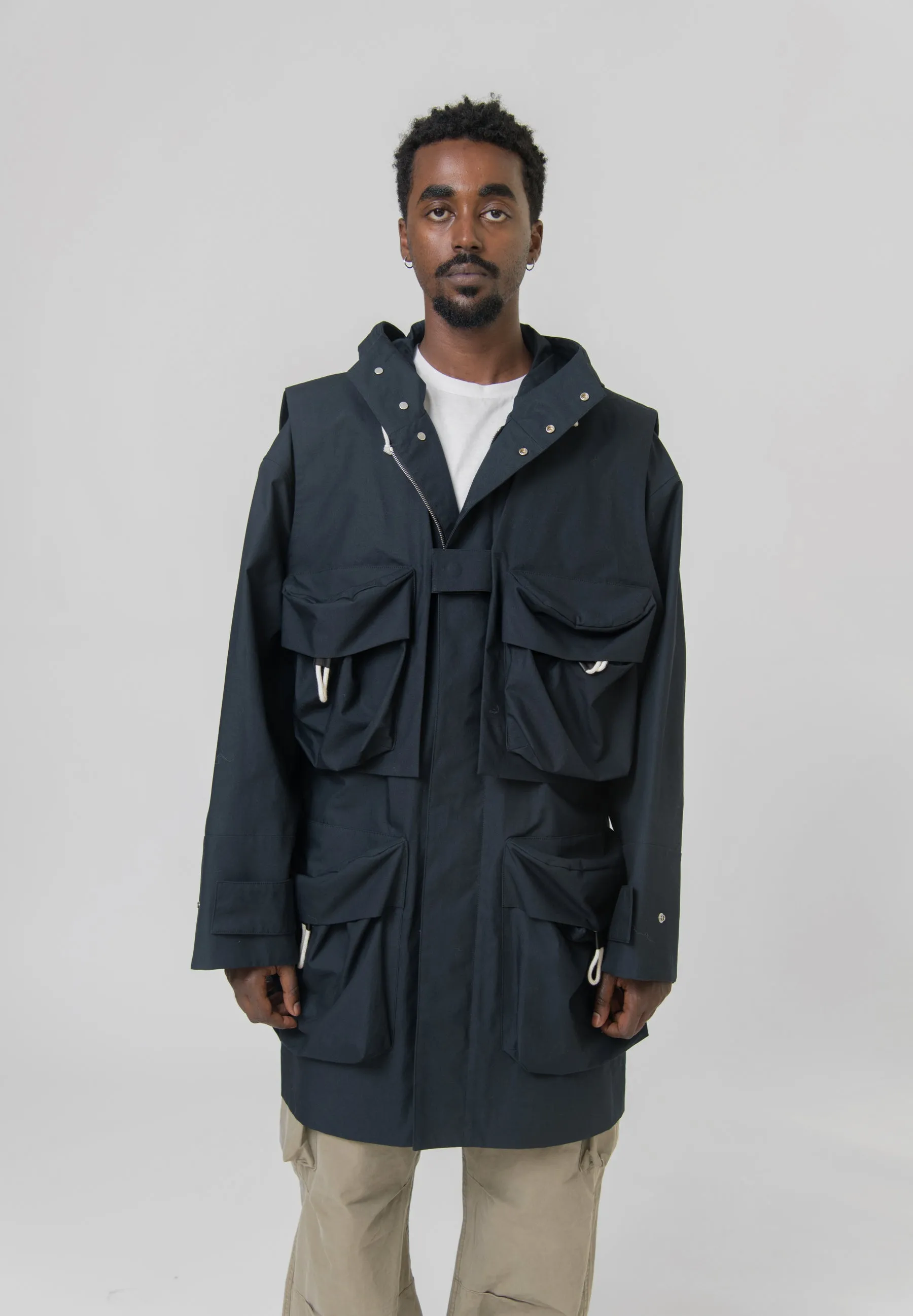 Water Repellent Cotton Parka Midnight J47AA0105