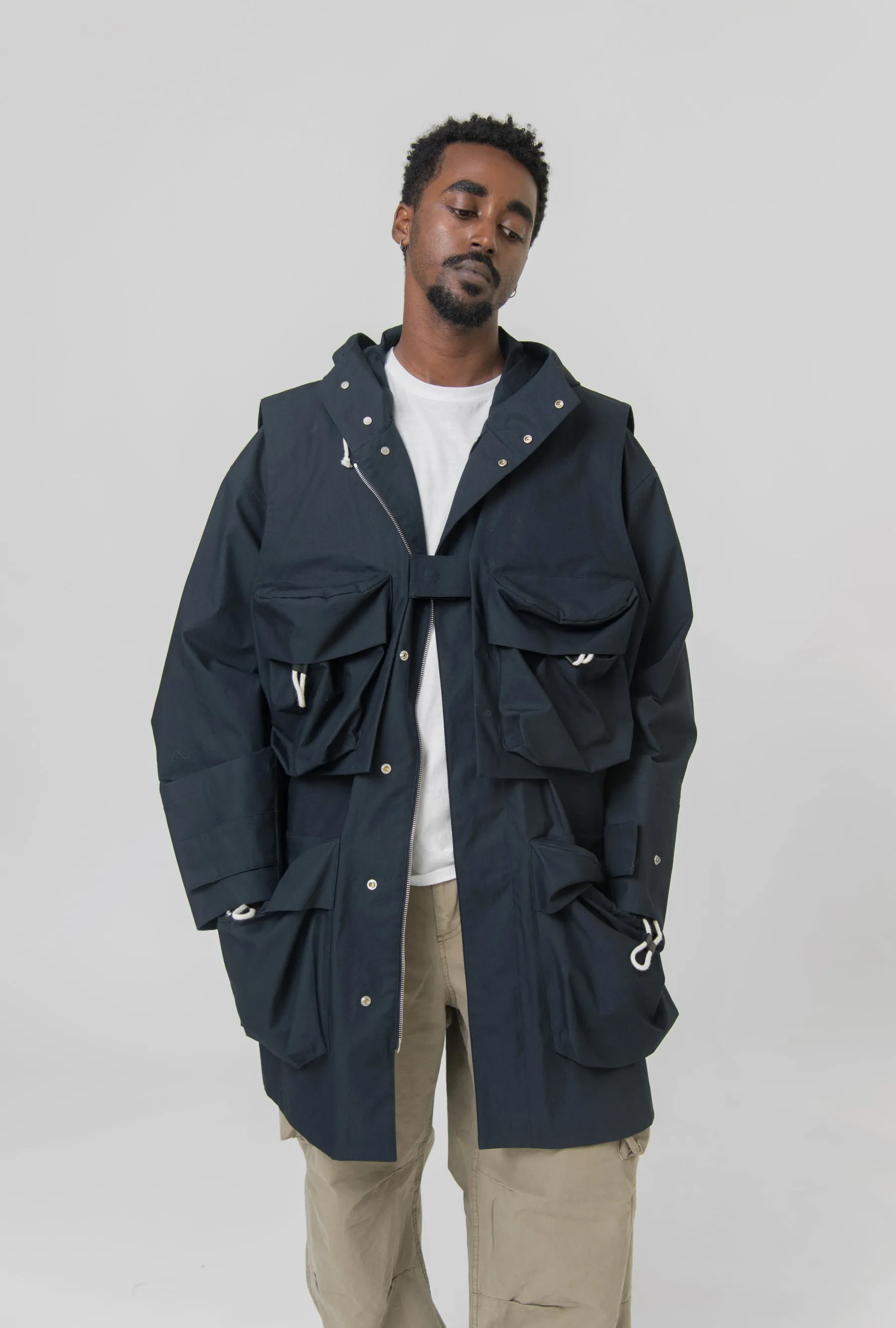 Water Repellent Cotton Parka Midnight J47AA0105