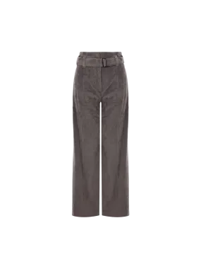 Wide-Leg Corduroy Pants